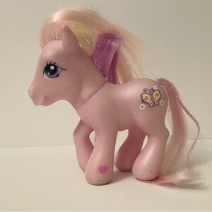 VTG My Little Pony G3 Fluttershy Pink Butterfly 2003 Hasbro Y2K Toy
